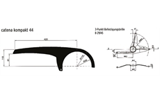 HORN Kettenschutz 44Z sw (ohne)