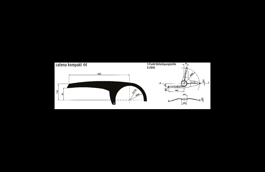 HORN Kettenschutz 44Z sw