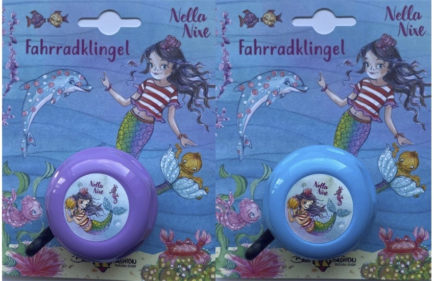 BIKE FASHION Kinder Fahrradklingel Nella Nixe