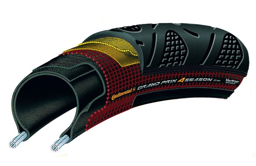 Continental GPrix 4-Season 700x23C Double Vectran Breaker