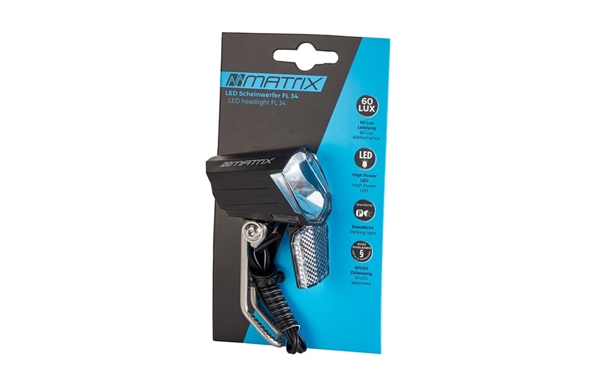 Matrix LED Scheinwerfer 60 LUX FL34 inkl. rostfreiem Halt