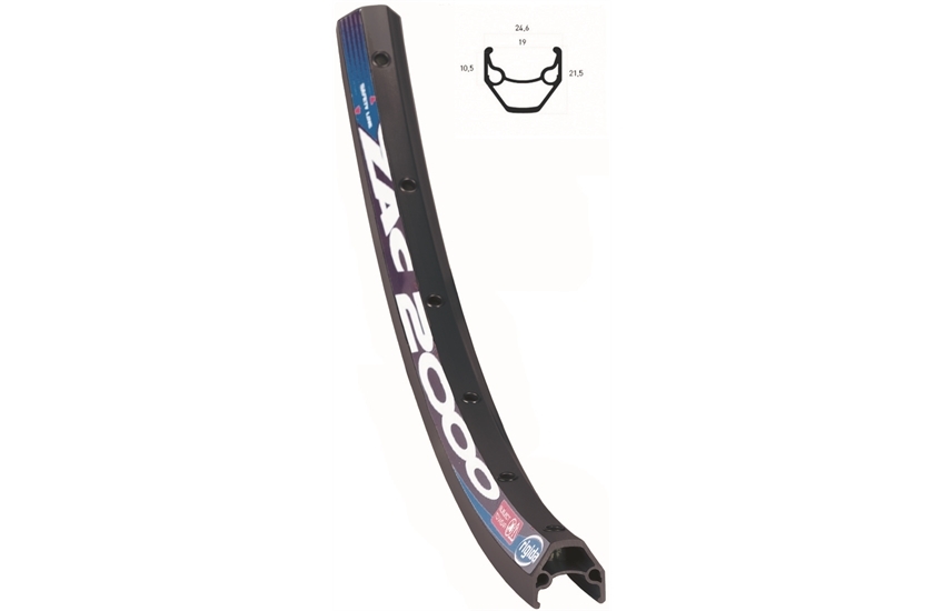 Ryde Felge ZAC 2000 Disc 19 x 622 | 28 Zoll | schwarz