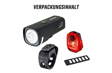 SIGMA LED Akkuleuchten Set AURA 40 / HIRO 10 SET (schwarz)