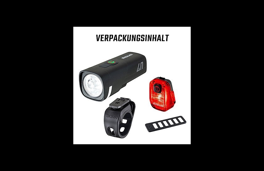 SIGMA LED Akkuleuchten Set AURA 40 / HIRO 10 SET