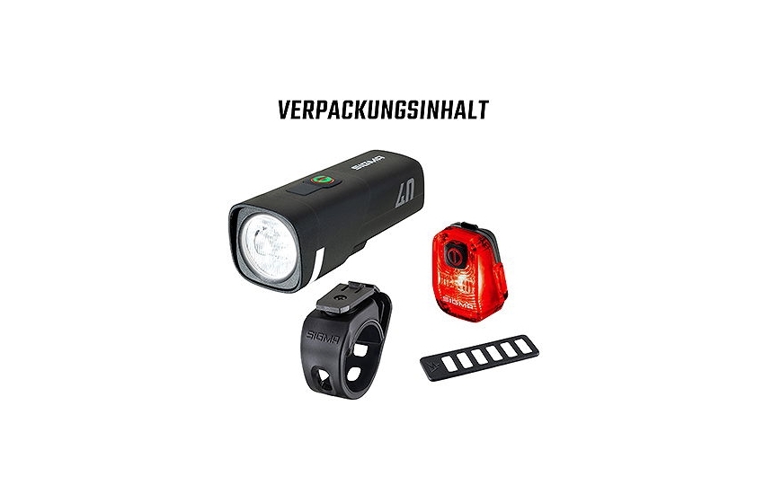 SIGMA LED Akkuleuchten Set AURA 40 / HIRO 10 SET