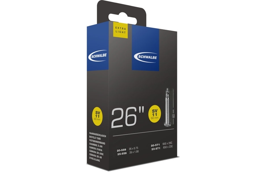 Schwalbe SV11 Extra Light Schlauch 26 Zoll - 60 mm