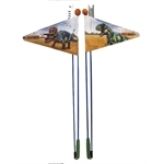 BIKE FASHION Sicherheitswimpel "T-Rex World"