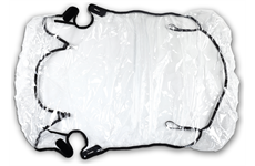 CUBE Regenschutz für Kinder Fahrradanhänger Double Cmpt (transparent)