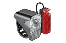 AXA Batterie-Beleuchtungsset Visto 10 Lux (schwarz)