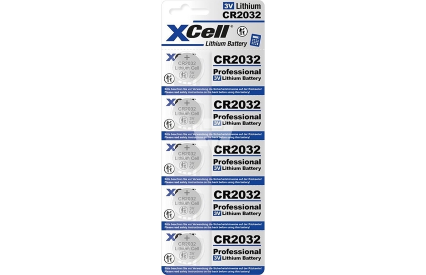XCELL Knopfzelle CR2032 Lithium