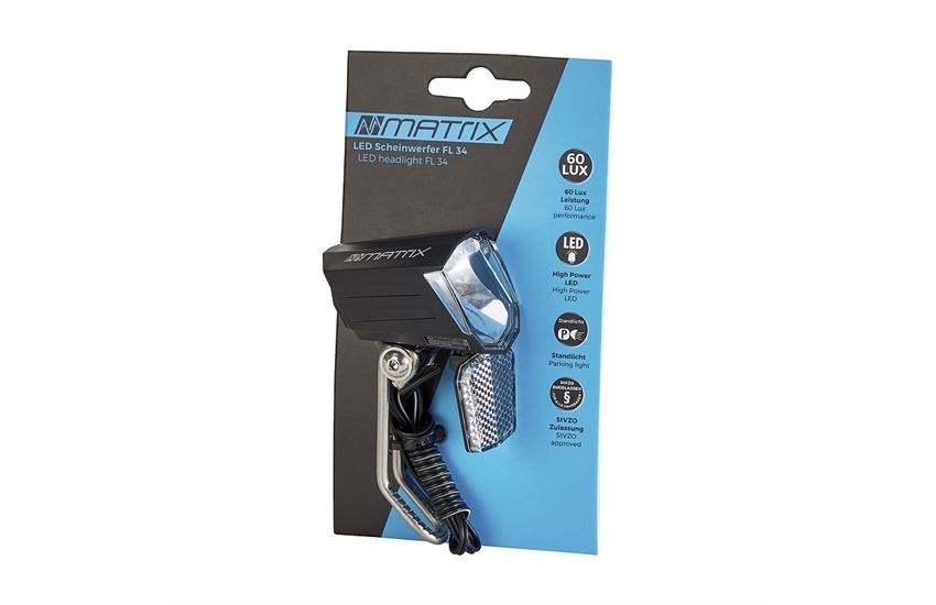 Matrix LED Scheinwerfer 60 LUX FL34 inkl. rostfreiem Halt