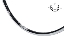 Ryde Hinterrad 28" ZAC 19 (schw/silb)