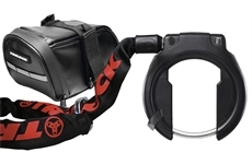 Trelock RS 453 AZ + ZR 355 Rahmenschloss + Satteltasche (black)