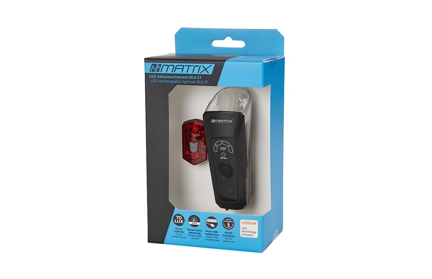 Matrix LED Akkuleuchten Set 70 LUX BLS 27 inkl. Halter