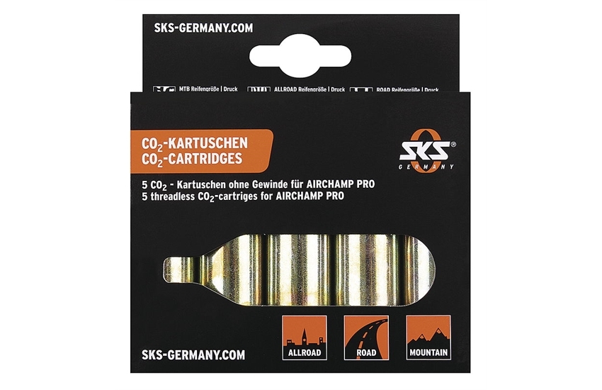SKS Ersatzkartuschen (16 g) für AIRCHAMP, 5 Stück
