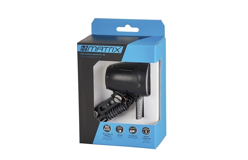 Matrix LED Scheinwerfer 90 LUX FL33 inkl. Aluminium Halte