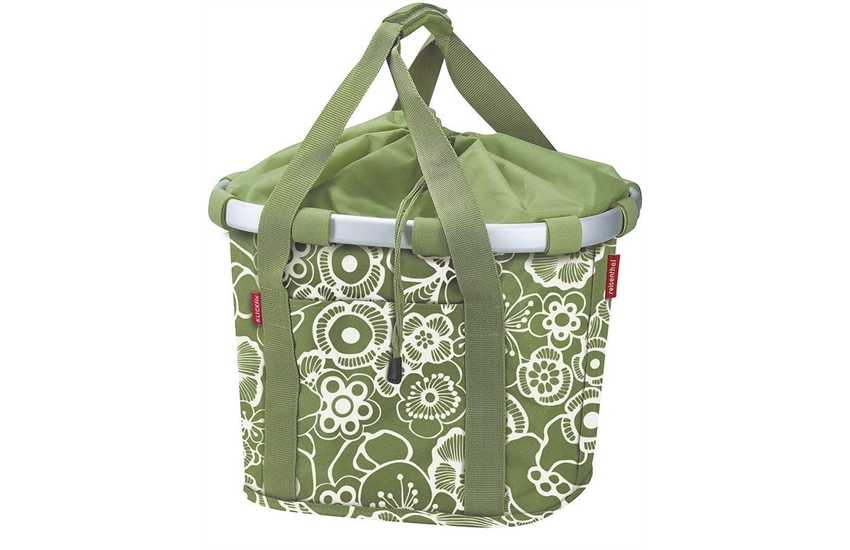 KLICKFix BIKEBASKET FLEURGREEN