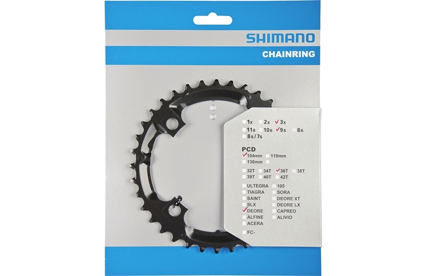 Shimano Kettenblatt 36Z sw