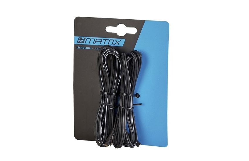 Matrix Lichtkabel 2 Stück schwarz Länge: 2200 mm | schwar