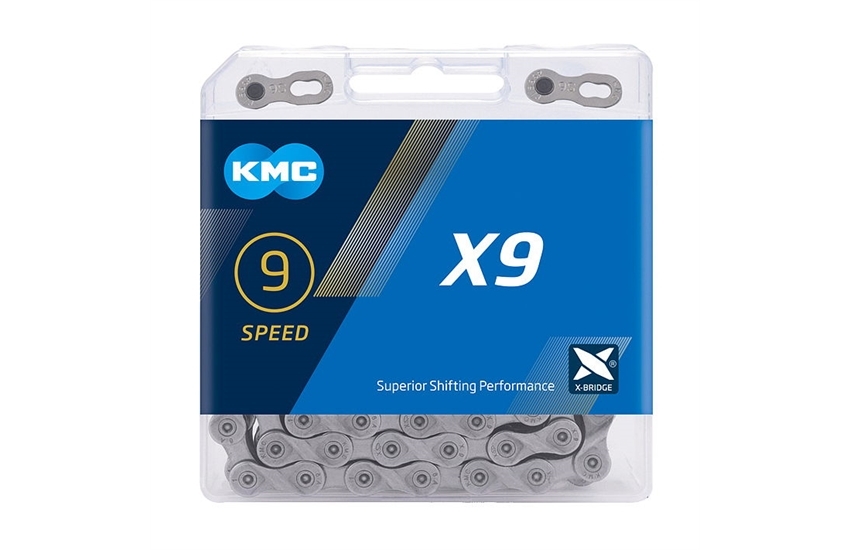 KMC X9 Grey Schaltungskette 114Gl.