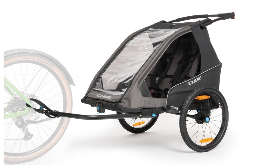 CUBE Kinder Fahrradanhänger Double PURE