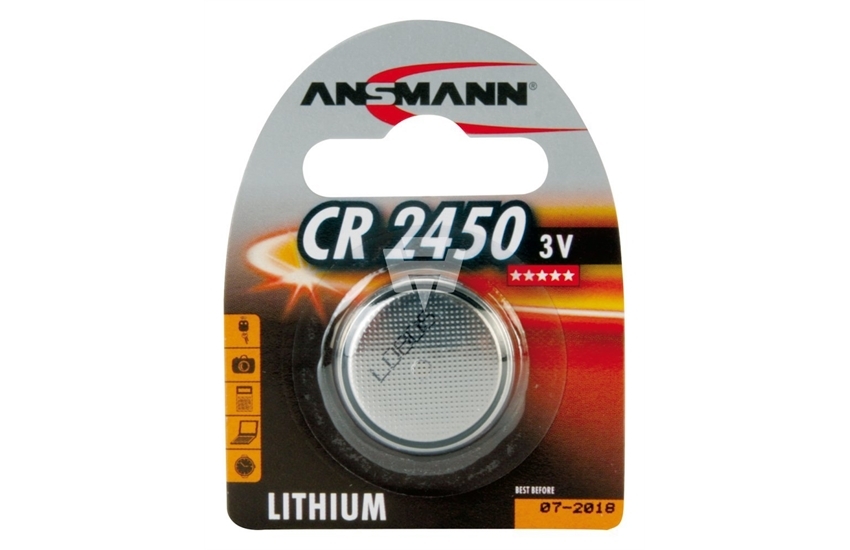 ANSMANN Knopfzelle CR2450 550 mAh 3 V