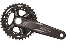 Shimano Kurbelgarnitur Deore FC-M5100-B 2x11 175mm (schwarz)