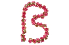 BASIL Blumengirlande - 130 cm (fuchsia)