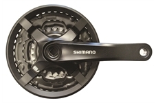 Shimano Kurbelgarnitur TY 501 6-/7-/8-fach mit KSR (schwarz)