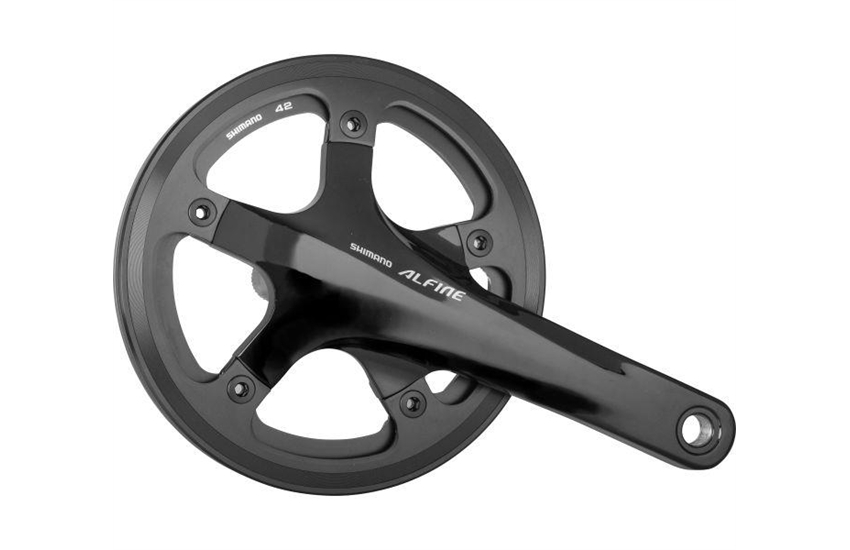 Shimano Kurbelgarnitur ALFINE FC-S501 42 Zähne schwarz