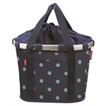 KLICKFix BIKEBASKET MIXEDDOTS BLUE