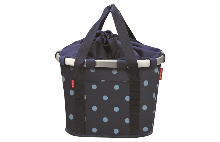 KLICKFix BIKEBASKET MIXEDDOTS BLUE