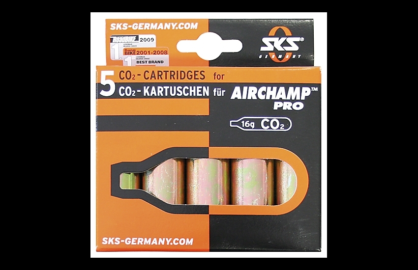 SKS GERMANY Ersatzkartuschen (16 g) für AIRCHAMP, 5 Stück